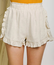 Load image into Gallery viewer, Linen Ruffle Shorts
