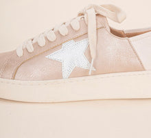 Load image into Gallery viewer, Rose Gold Metallic Star Sneakers
