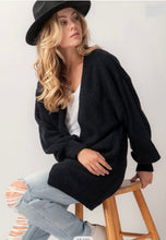 Load image into Gallery viewer, Black Soft Knit Cardigan
