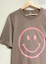 Load image into Gallery viewer, Pebble Brown Oversized Smiley Tee
