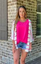 Load image into Gallery viewer, Pretty In Pink Striped Cardigan
