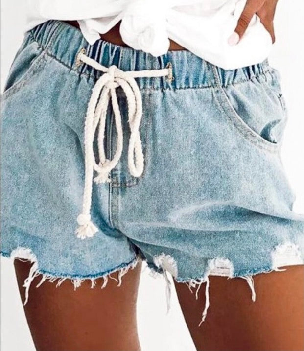 Addie Drawstring Elastic Waist Shorts