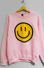 Load image into Gallery viewer, Pink Smiley Sweatshirt
