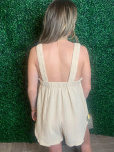Load image into Gallery viewer, Taupe Ruffle Romper
