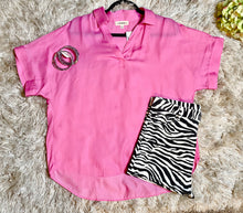 Load image into Gallery viewer, Candy Pink Blouse Top
