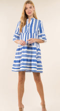 Load image into Gallery viewer, No Monday Blues Tribal Striped Tunic Dress
